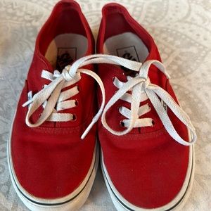 Vans Tie Red sz 5.5 Men 7 Women